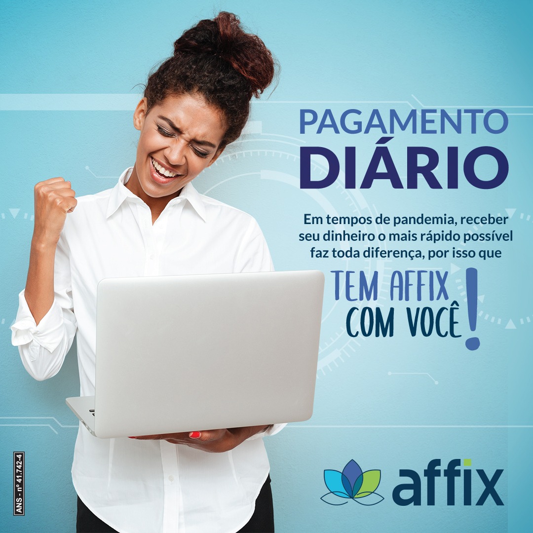 Affix faz pagamento diário para seus corretores de planos de saúde