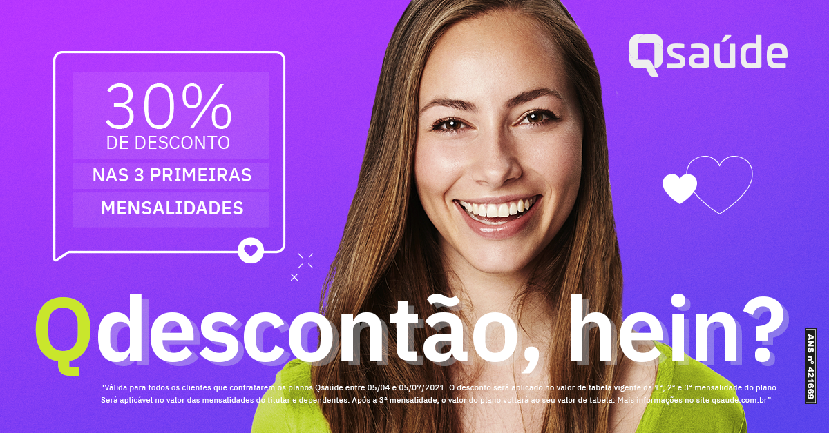Qsaúde lança promoção com 30% de desconto nas três primeiras mensalidades de planos de saúde