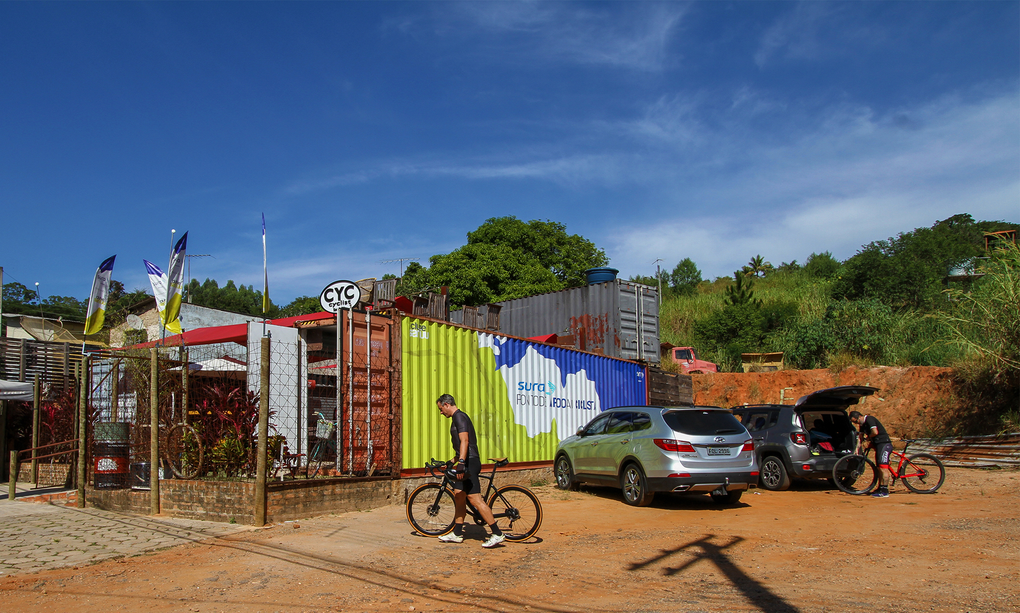Seguros SURA e Clube Santuu disponibilizam pontos de apoio com serviços gratuitos para quem gosta de andar de bicicleta nas grandes cidades