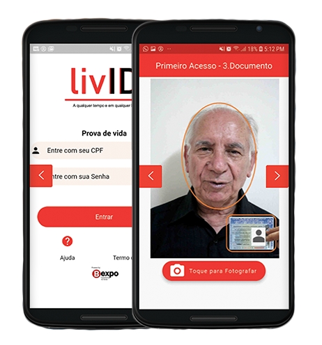 Aplicativo usa inteligência artificial e tecnologia antifraude para fazer a Prova de Vida
