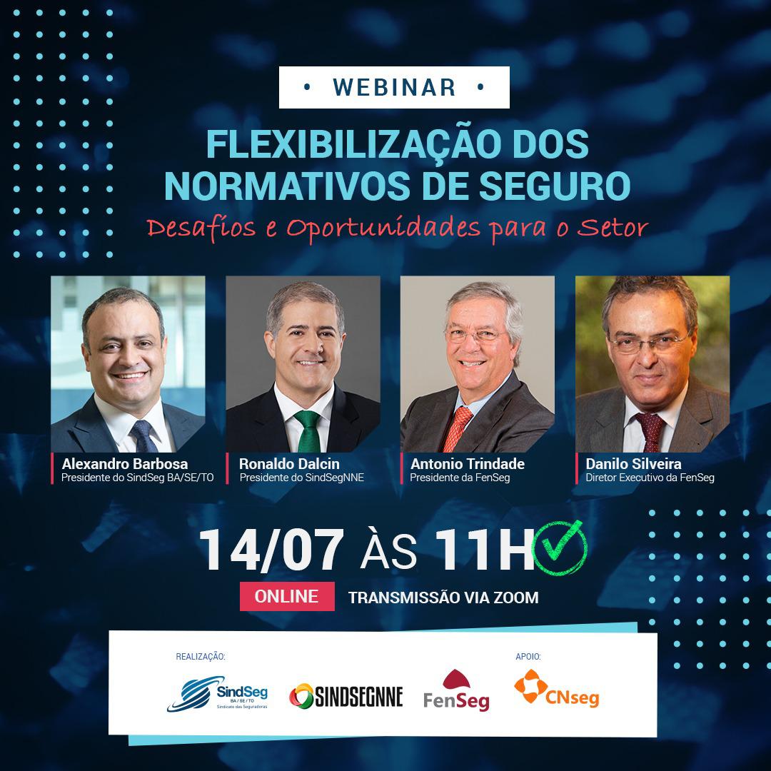Webinar discute as oportunidades e desafios trazidos pela flexibilização dos normativos de seguro 