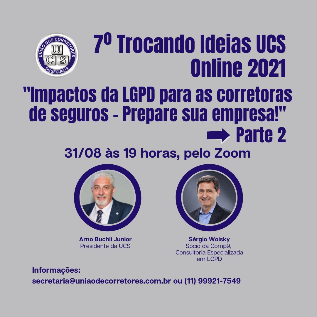 UCS faz novo evento sobre a LGPD para dúvidas dos associados