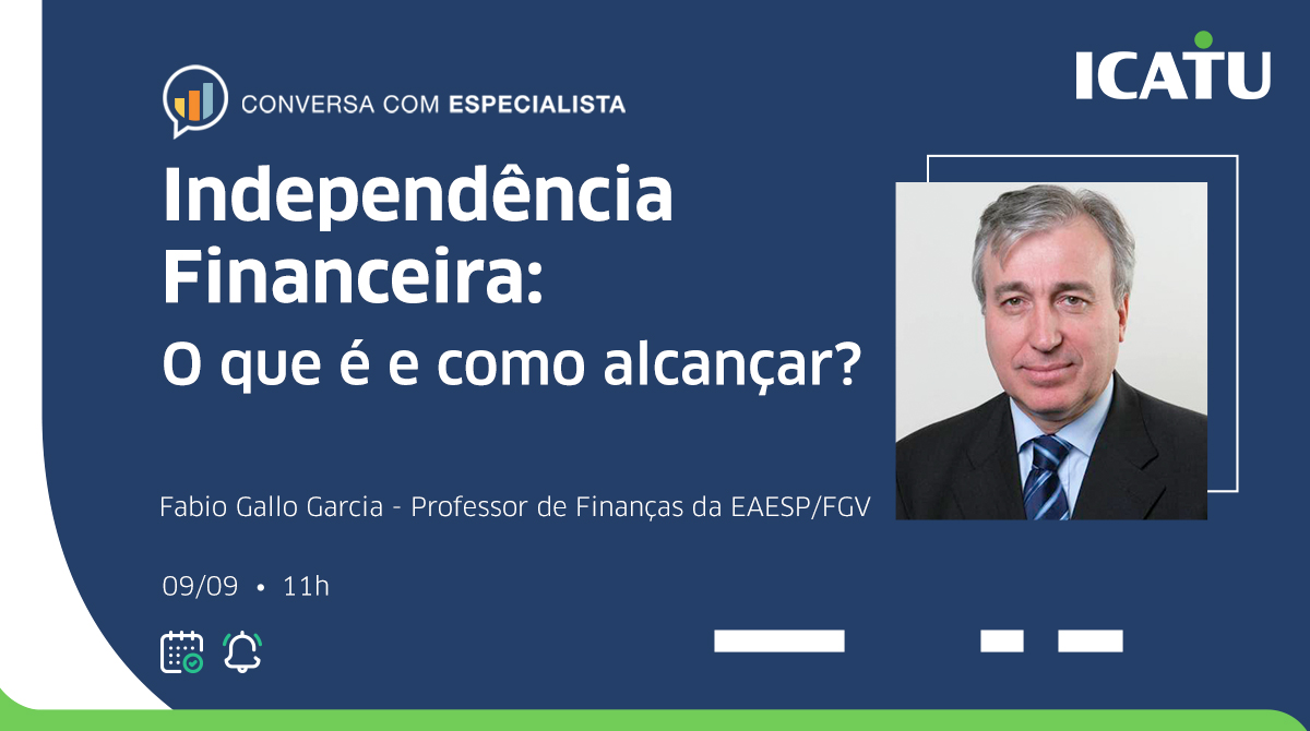 Icatu realiza live sobre independência financeira