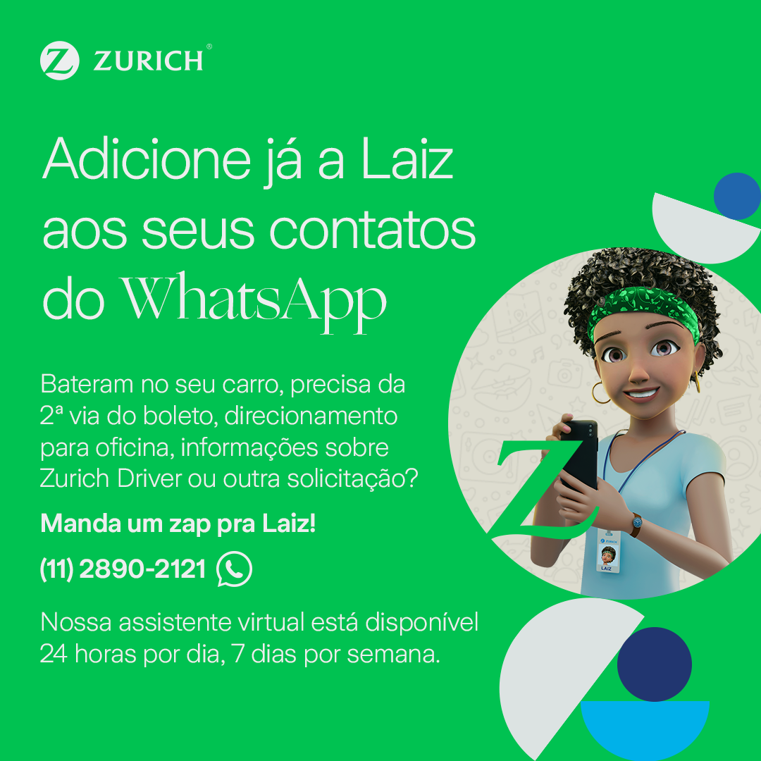 Zurich lança WhatsApp para atendimento ao cliente