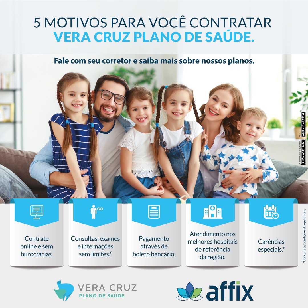 Affix anuncia parceria com o Vera Cruz Plano de Saúde e amplia atuação regional