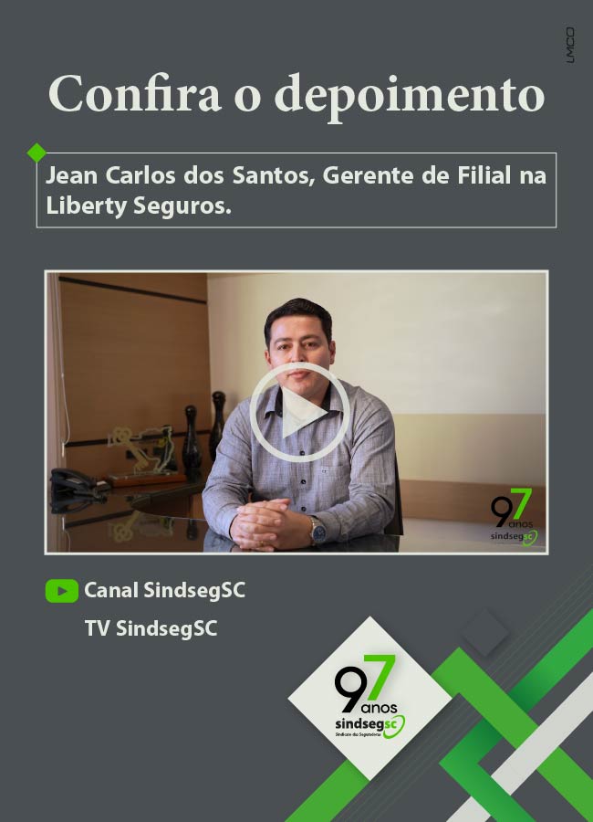 SindsegSC 97 anos de Grandes Histórias: Jean Carlos dos Santos