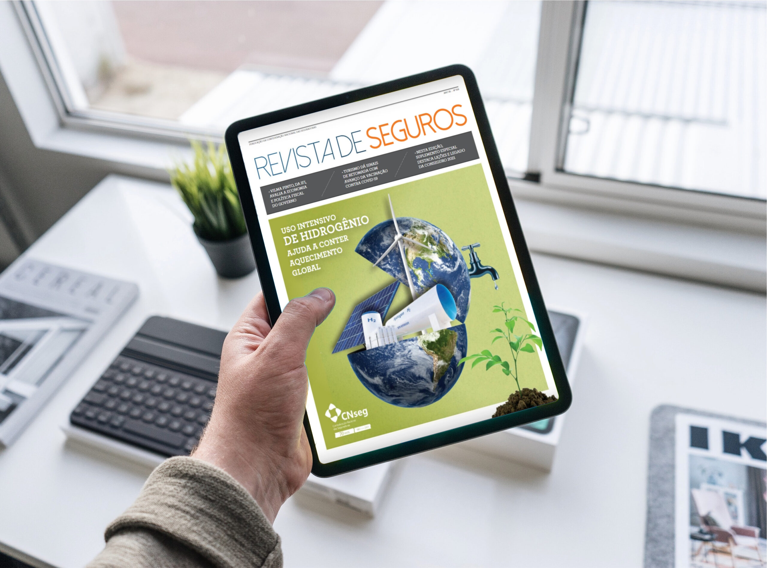 Hidrogênio verde é matéria de capa da nova edição da Revista de Seguros