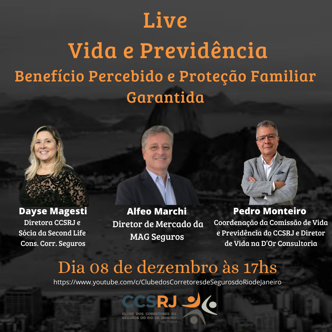 Live do CCS-RJ aponta: seguro de vida tornou-se um benefício indispensável