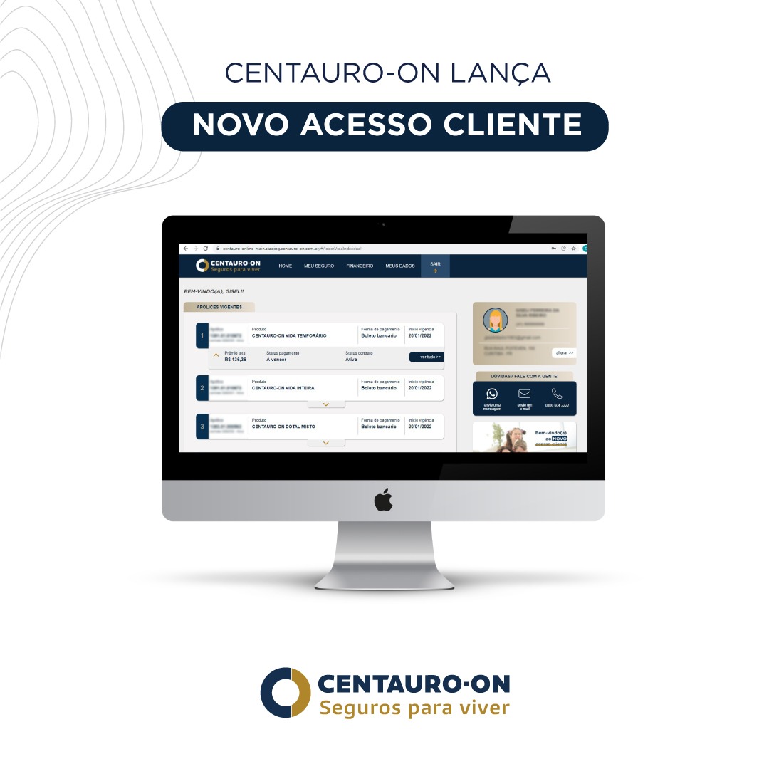 Centauro-ON lança novo Acesso Cliente
