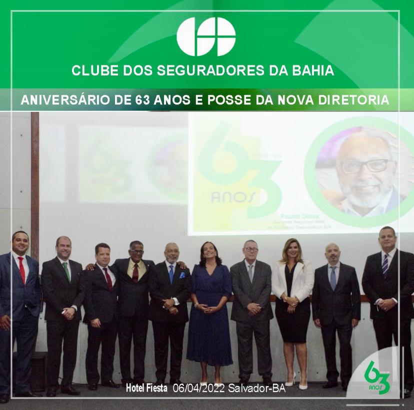 Clube dos Seguradores da Bahia comemora 63 anos e divulga relação dos diretores que tomaram posse