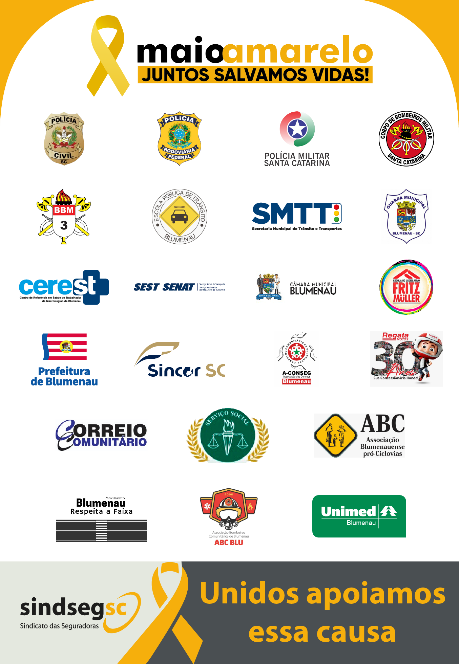 Unidos apoiamos essa causa: Movimento Maio Amarelo 2022
