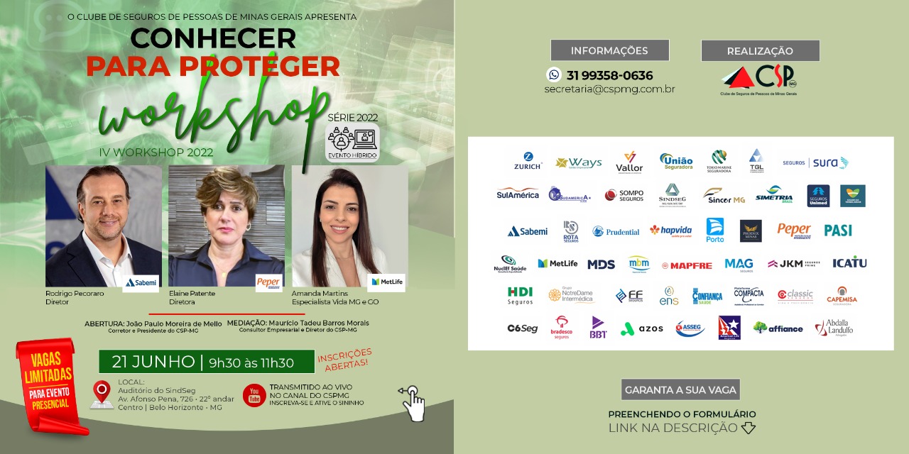 CSP-MG realiza primeiro evento híbrido no dia 21/06