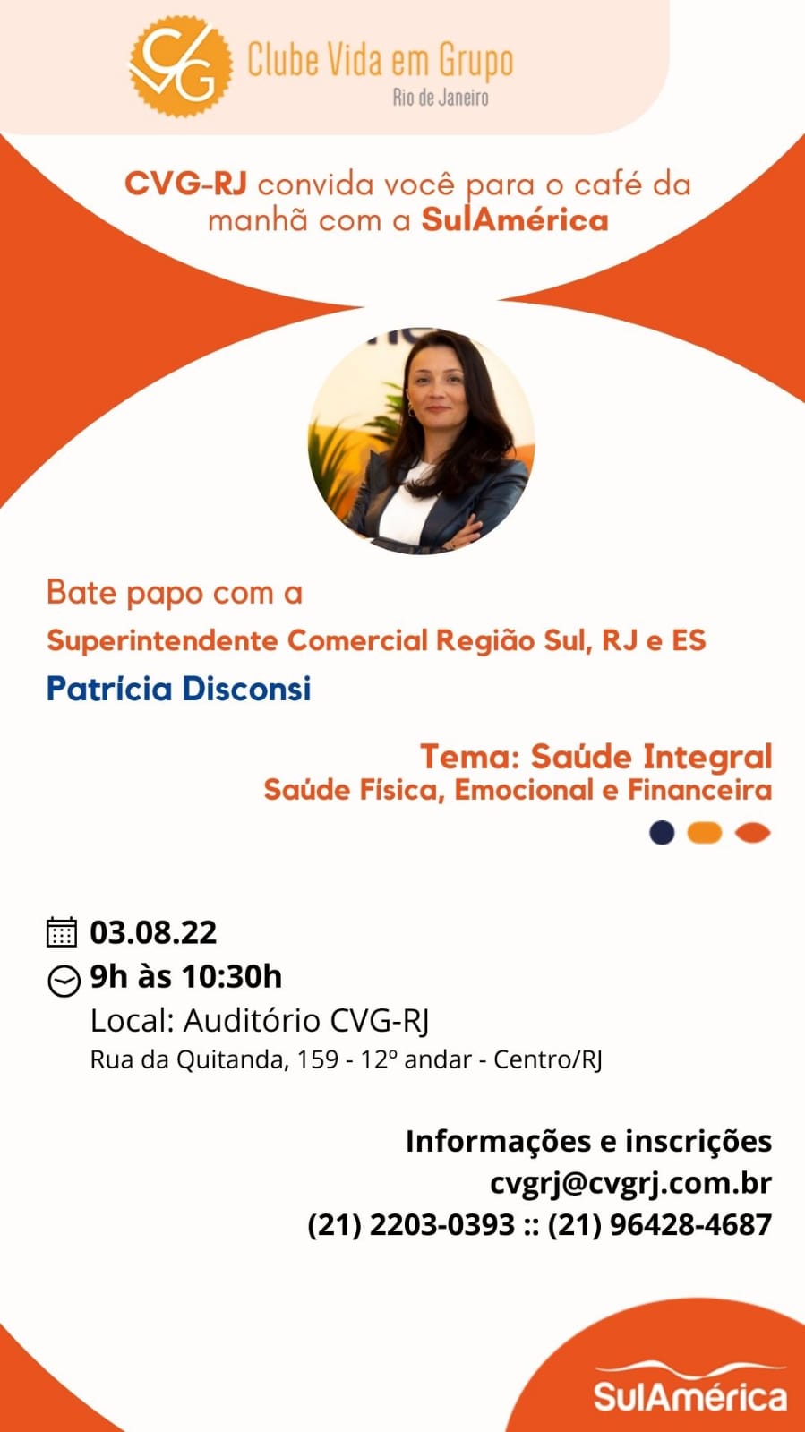 CVG-RJ promove “Café da Manhã com a SulAmérica”