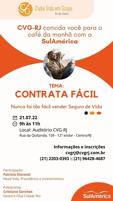 CVG-RJ promove “Café da Manhã com a SulAmérica”