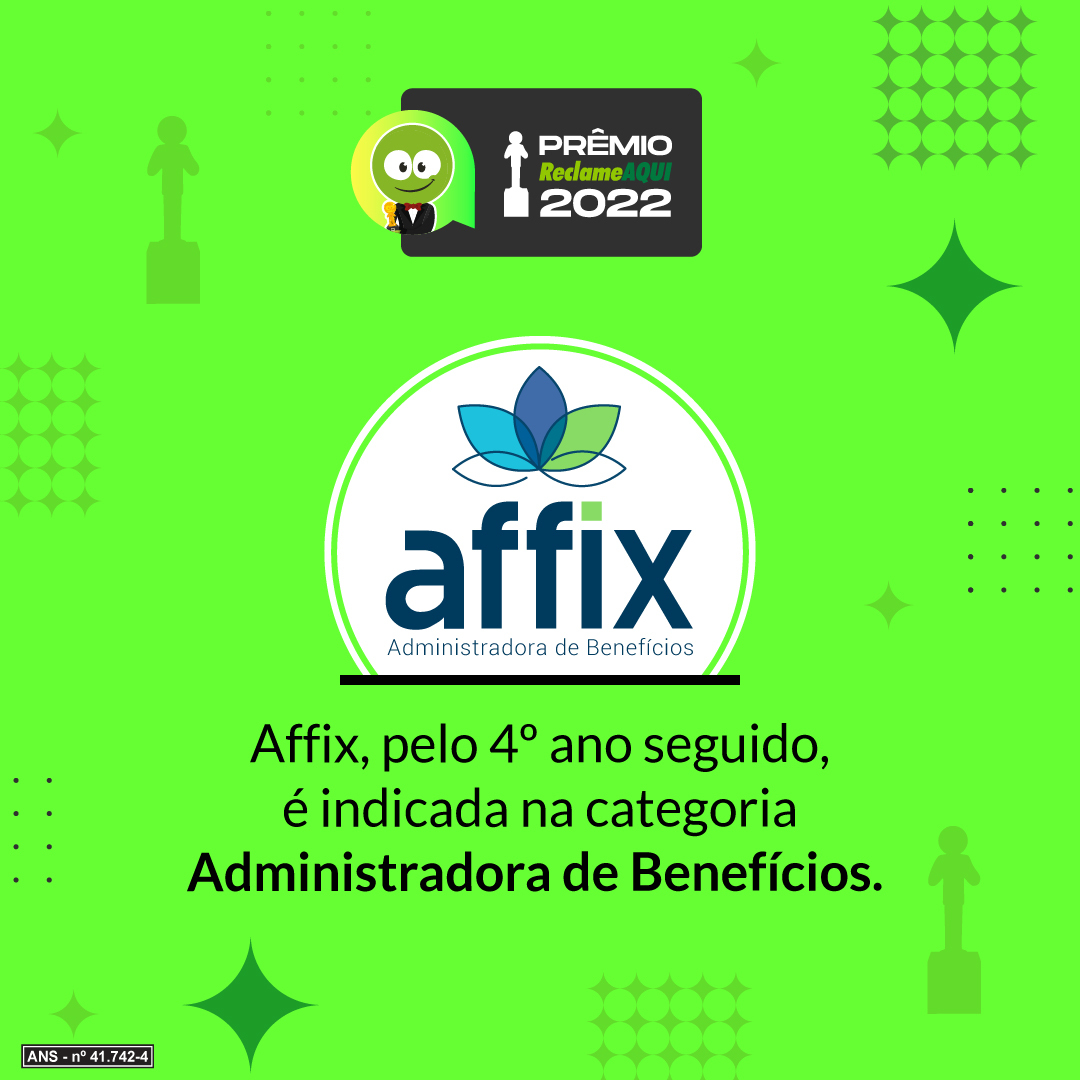 Affix é mais uma vez indicada ao Prêmio Reclame Aqui