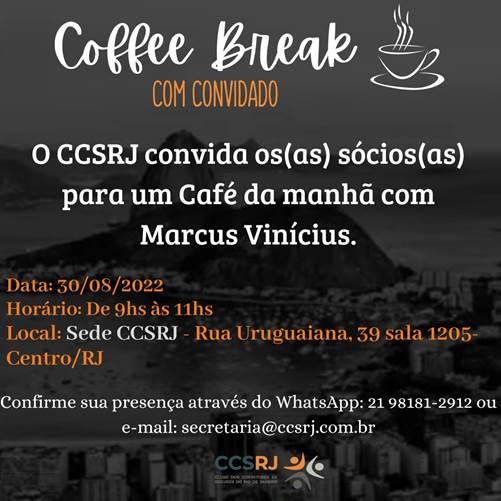 CCS-RJ promove Café da Manhã com Marcus Vinicius Martins