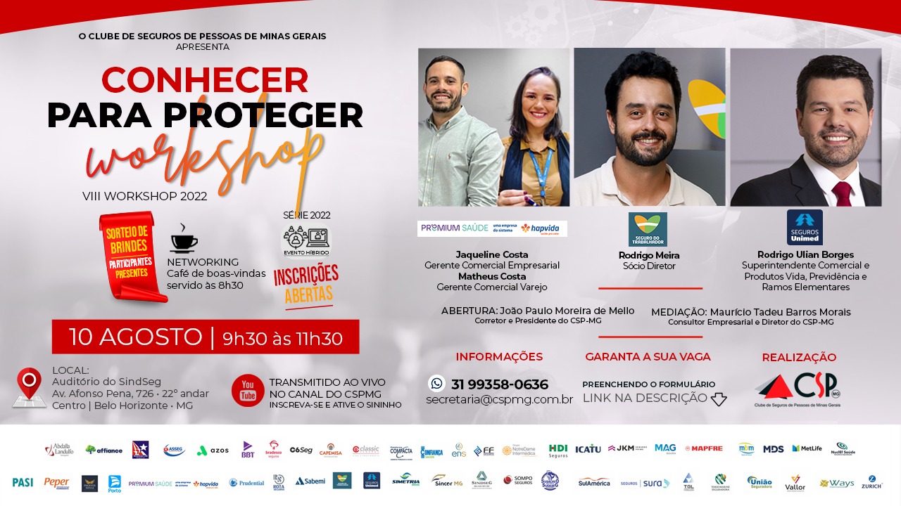 CSP-MG promove evento de capacitação e networking para corretores de seguros