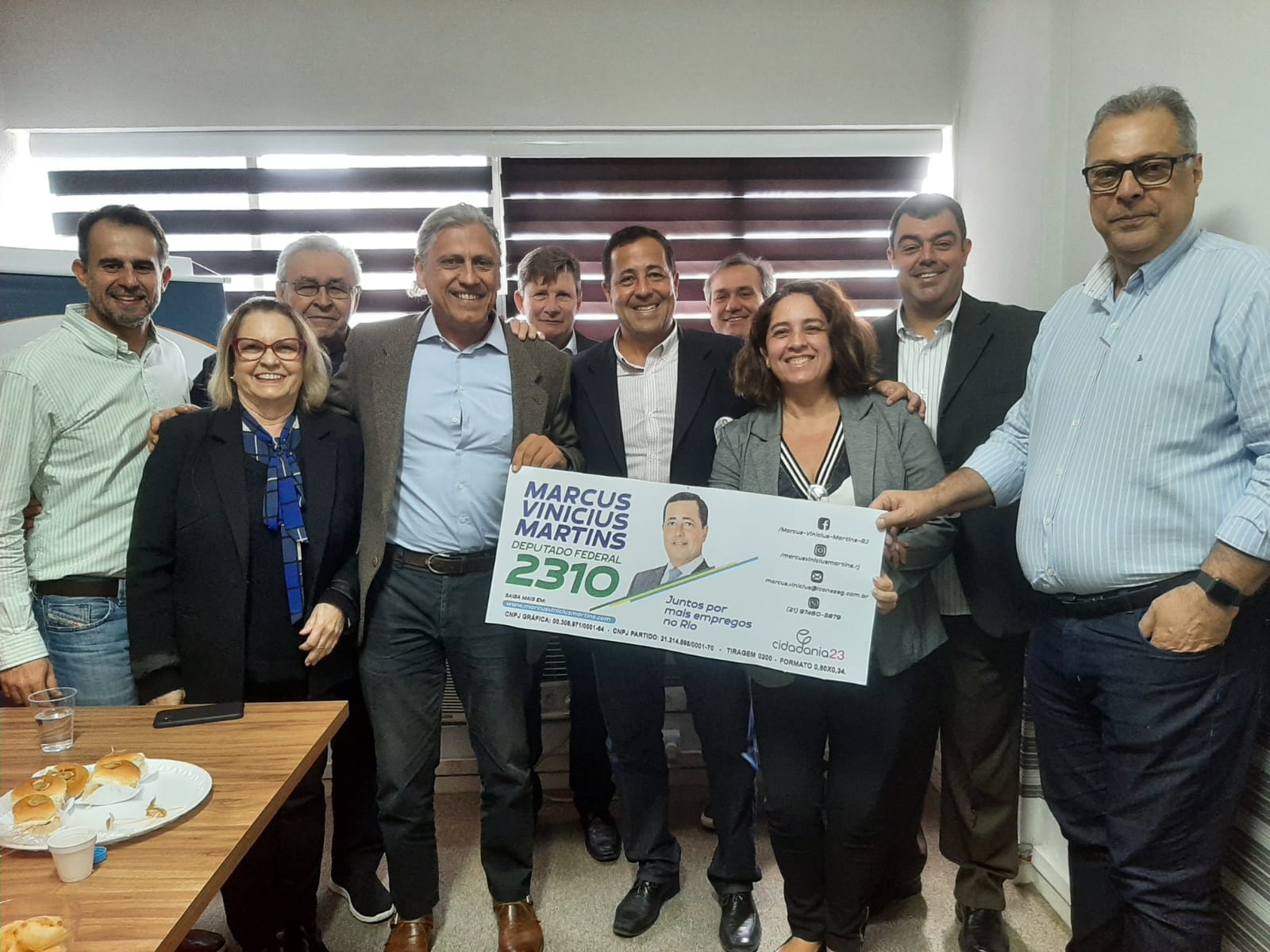 Café da manhã do CCS-RJ com o candidato Marcus Vinicius Martins revela confiança em projeto setorial