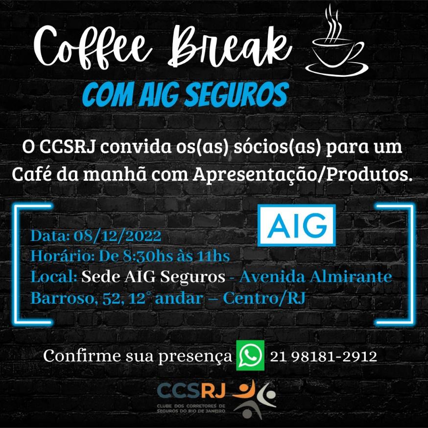 CCS-RJ e AIG Seguros promovem café da manhã para apresentação de produtos