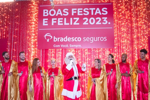 Grupo Bradesco Seguros enfeita estação Jardim Oceânico, na Barra da Tijuca, e traz diversas atrações para as festas de fim de ano