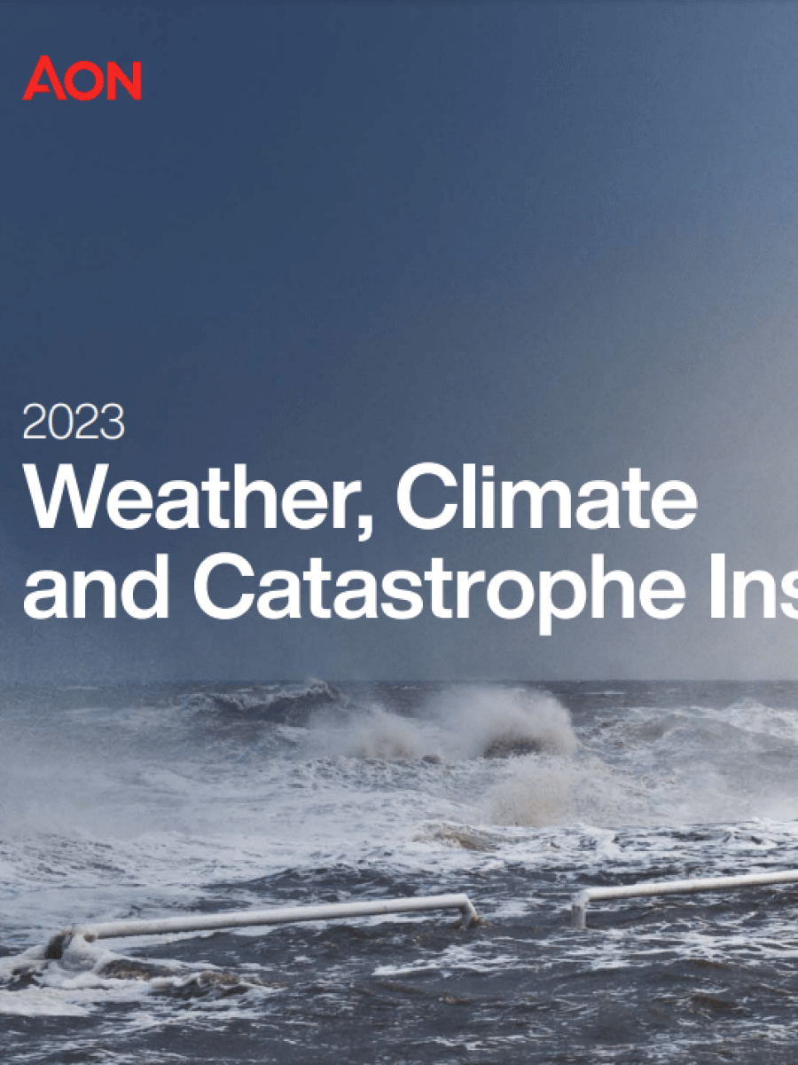 Catástrofes naturais foram responsáveis por mais de US$ 313 bilhões em perdas em 2022, aponta relatório da gestora de riscos Aon