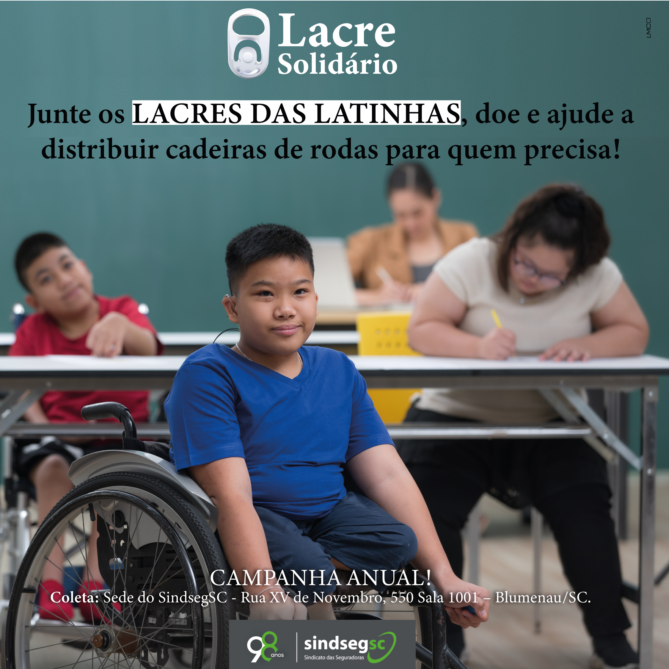 A campanha “Lacre Solidário” continua em 2023