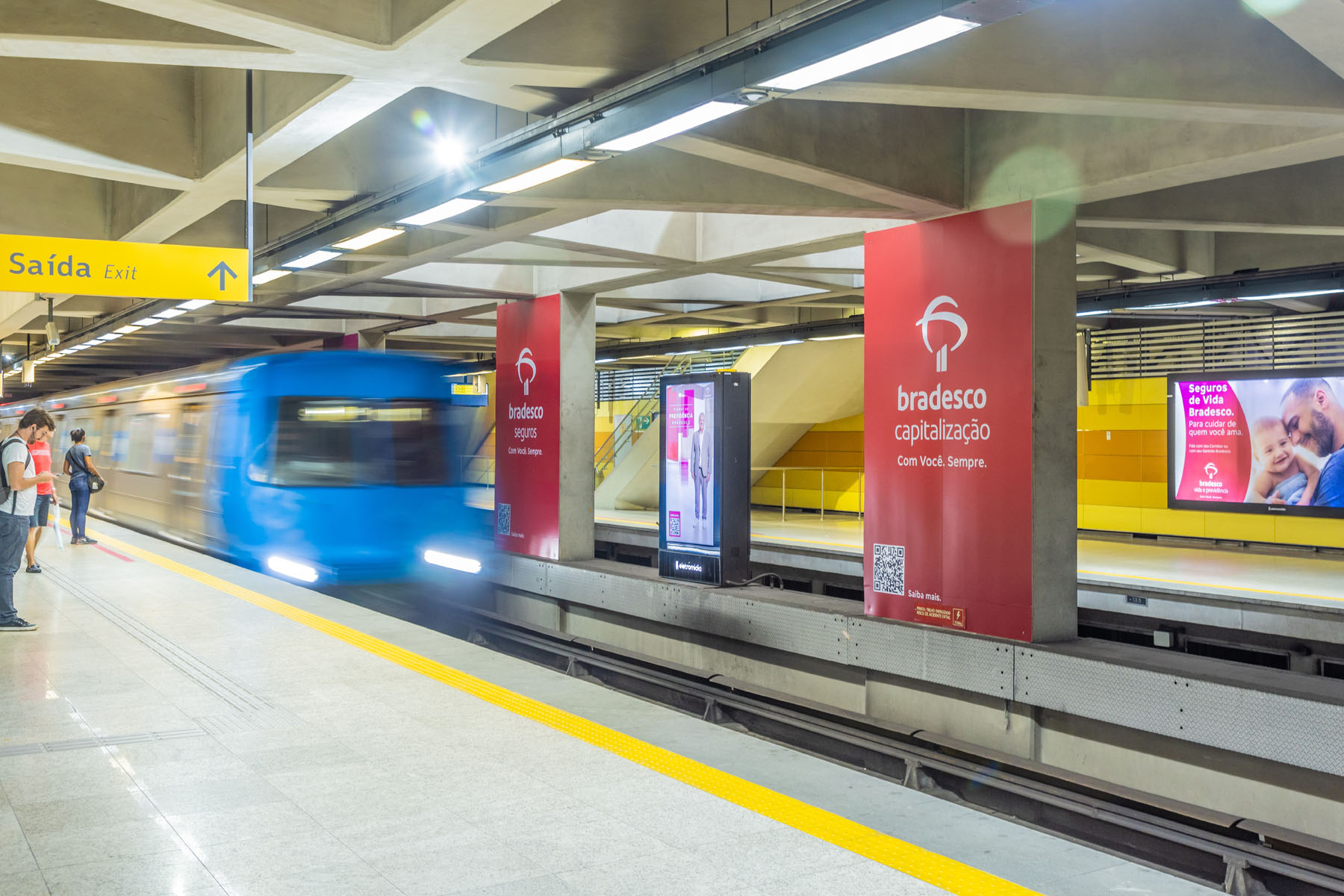 Grupo Bradesco Seguros realiza ação no MetrôRio para reforçar a importância do seguro
