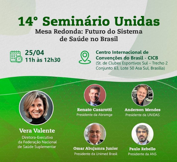 14º Seminário UNIDAS sobre integralidade e equidade na saúde terá participação da FenaSaúde