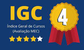 Instituição recebeu nota 4 no Índice Geral de Cursos, do MEC