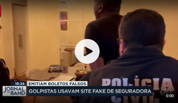 Golpistas presos emitiam boletos falsos de seguradoras