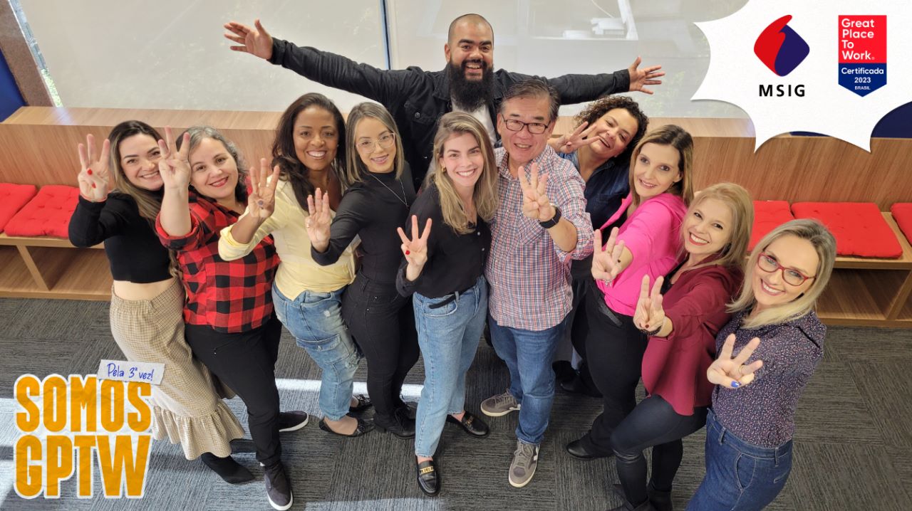 Mitsui Sumitomo Seguros recebe, pelo terceiro ano consecutivo, o selo GPTW