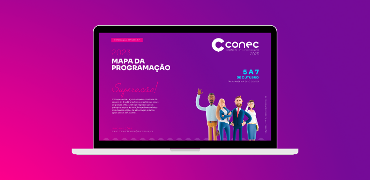 Sincor-SP divulga Mapa da Programação do Conec 2023, que tem como tema “Superação”