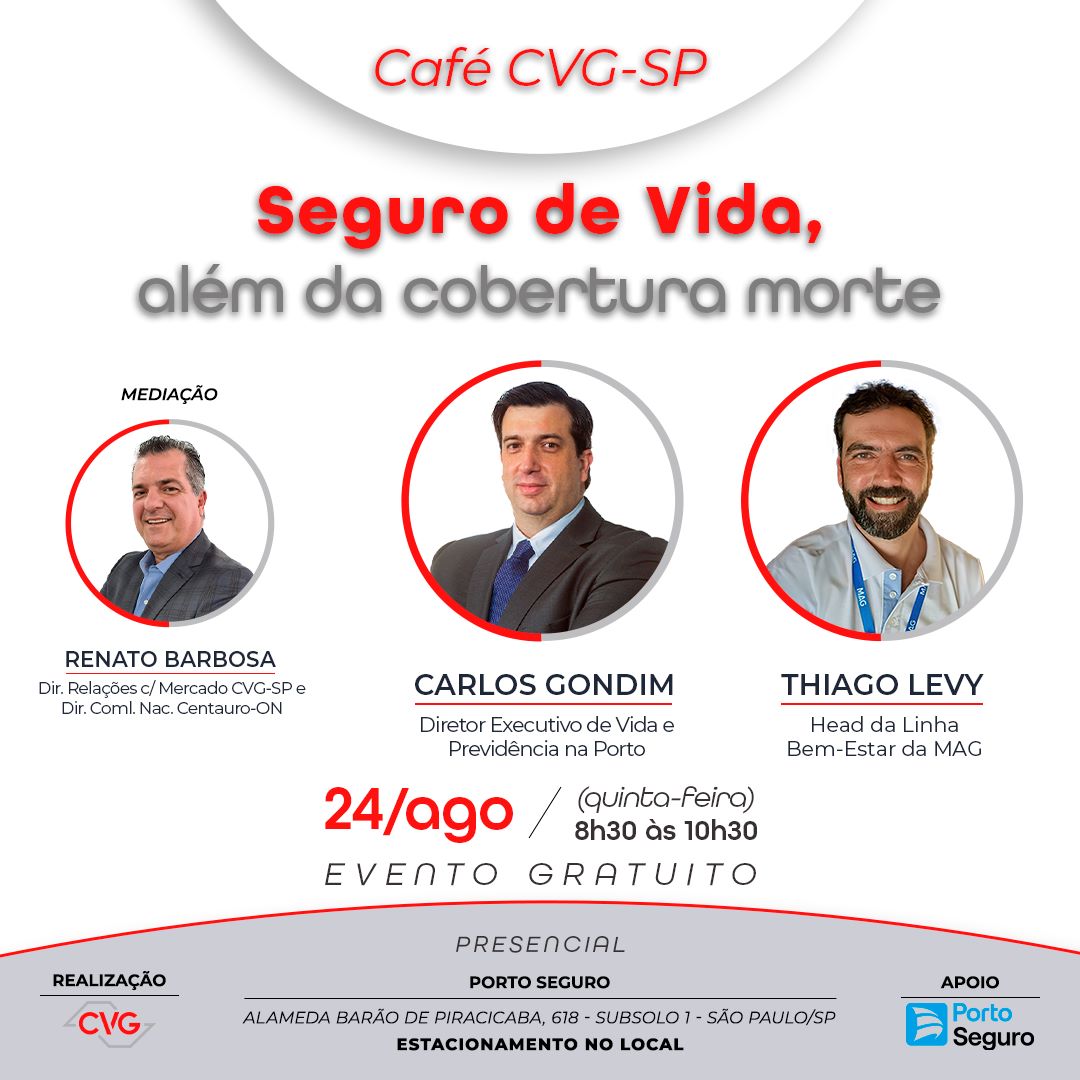 Café CVG-SP estreia com o tema “Seguro de Vida, além da cobertura de morte”