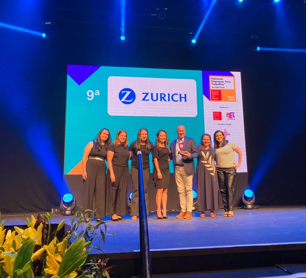 Zurich é reconhecida como uma das 10 melhores grandes empresas para trabalhar em São Paulo
