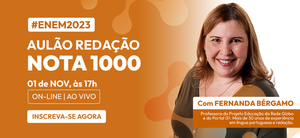 ENS ministra Aulão gratuito para redação no ENEM
