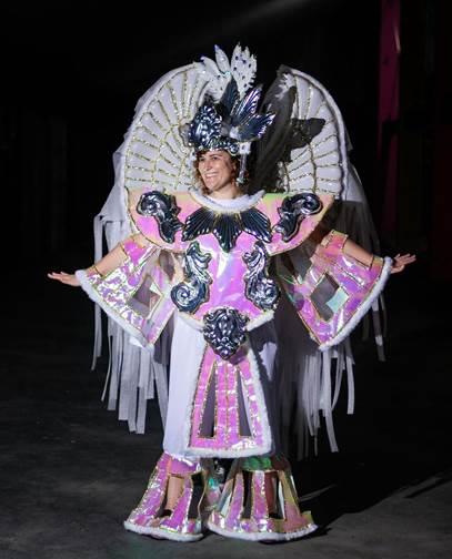 Tudo pronto para o desfile da Escola de Samba Protegidos da Princesa, em Santa Catarina