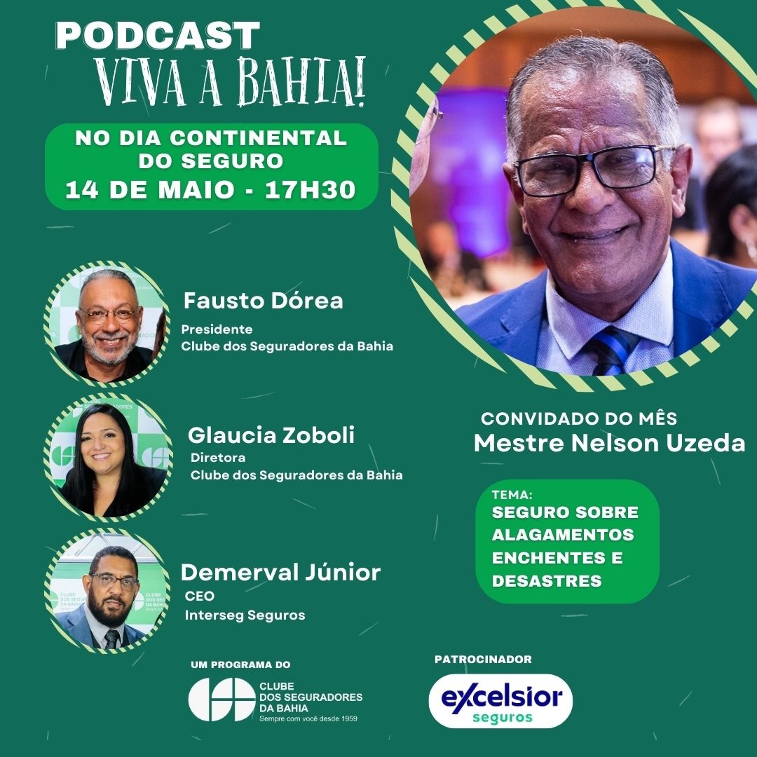 Podcast Viva a Bahia recebe convidado em homenagem ao Dia Continental do Seguro