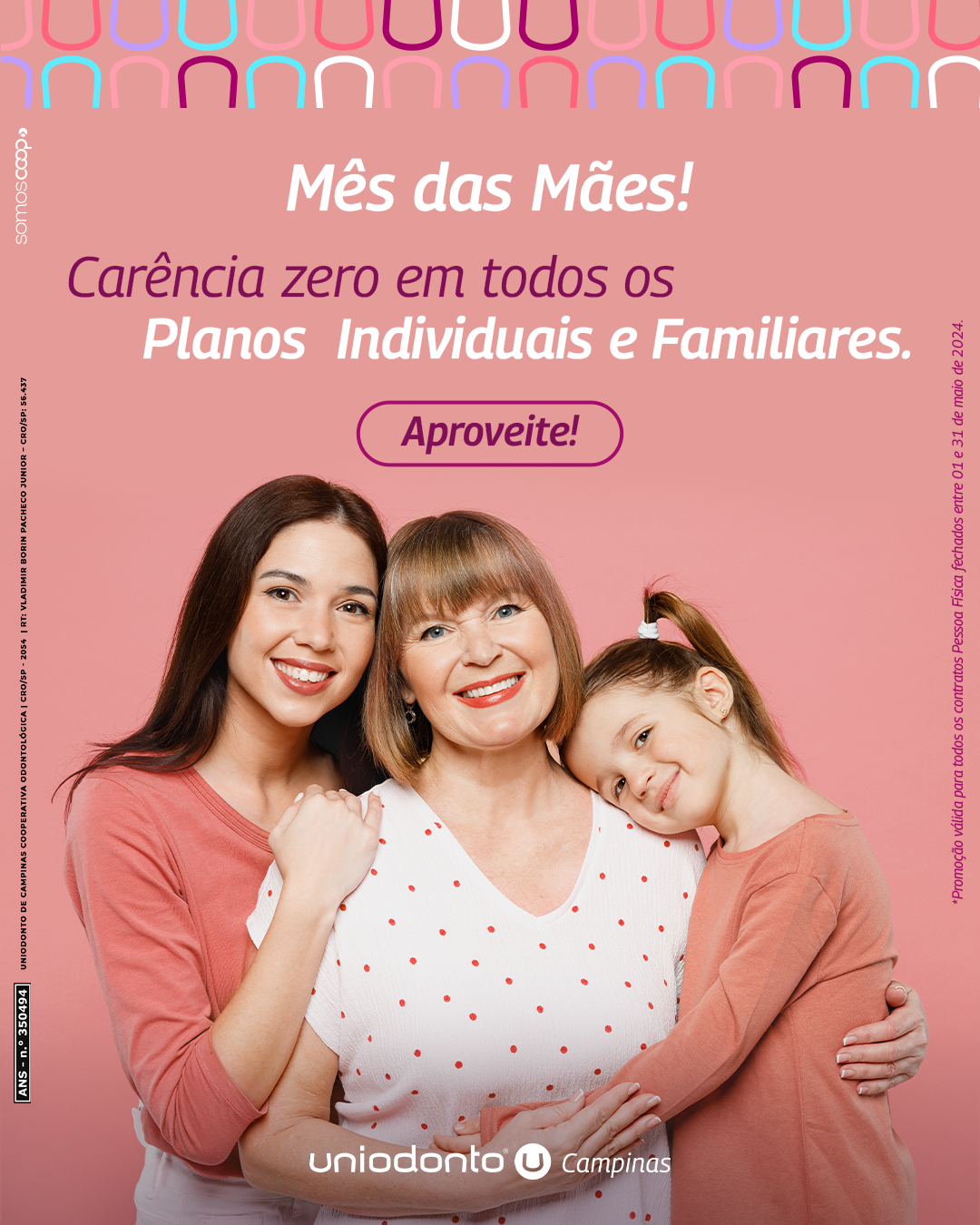 Uniodonto Campinas lança campanha especial para mês das mães