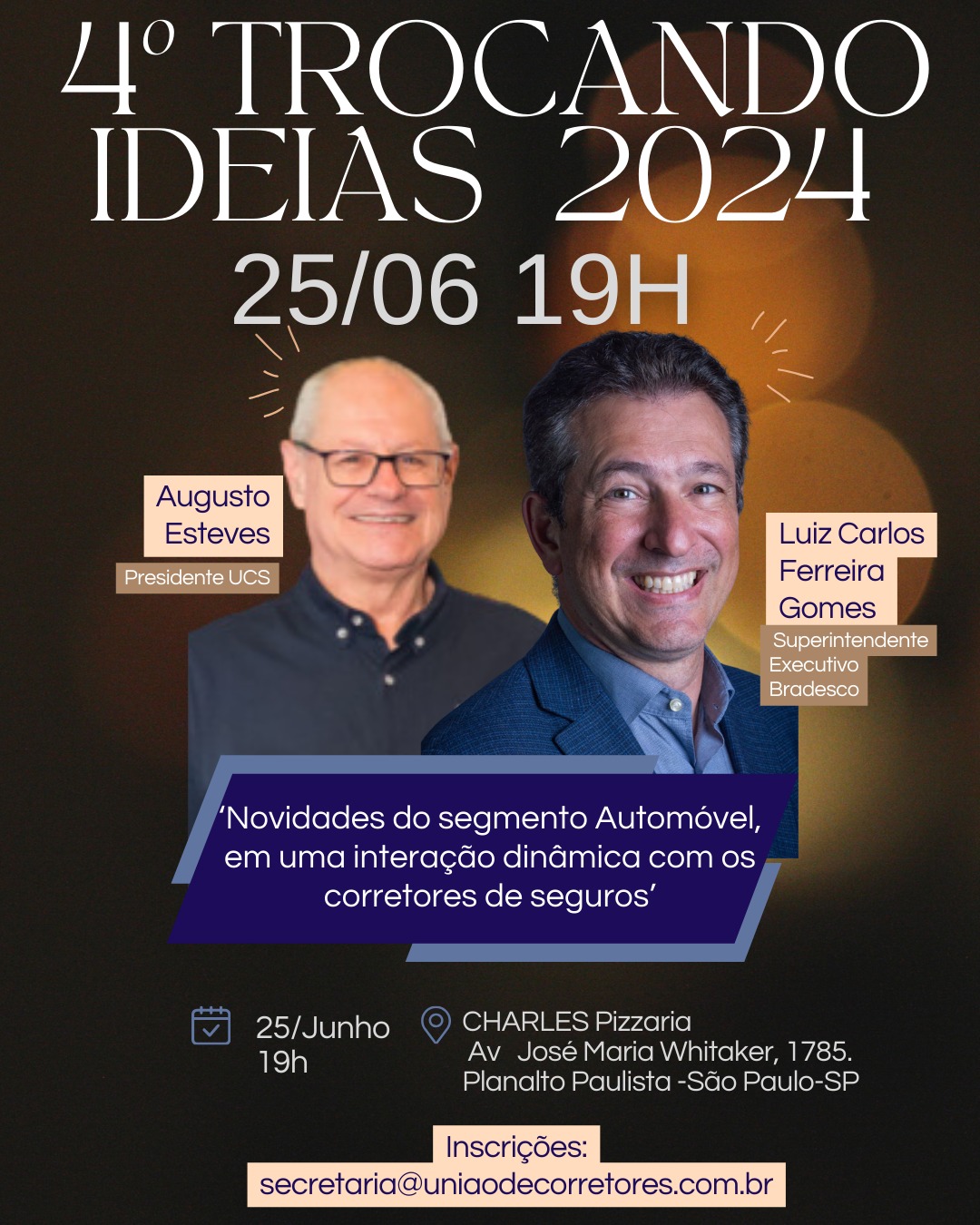 UCS recebe a Bradesco Seguros no 4º Trocando Ideias de 2024