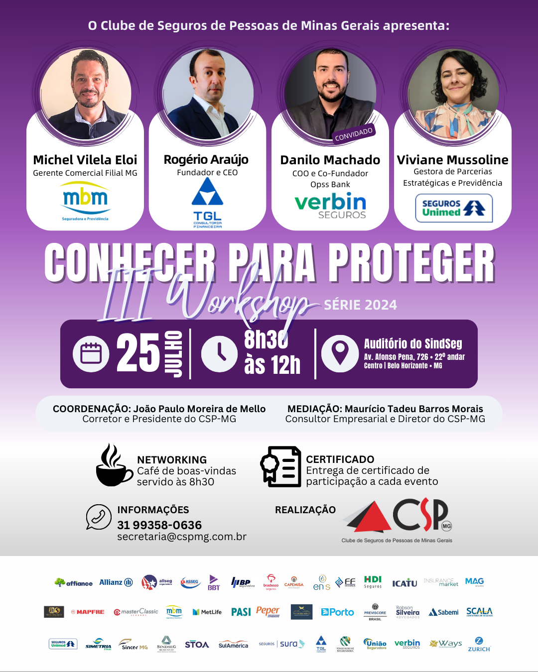 CSP-MG promove mais um evento da série Conhecer para Proteger
