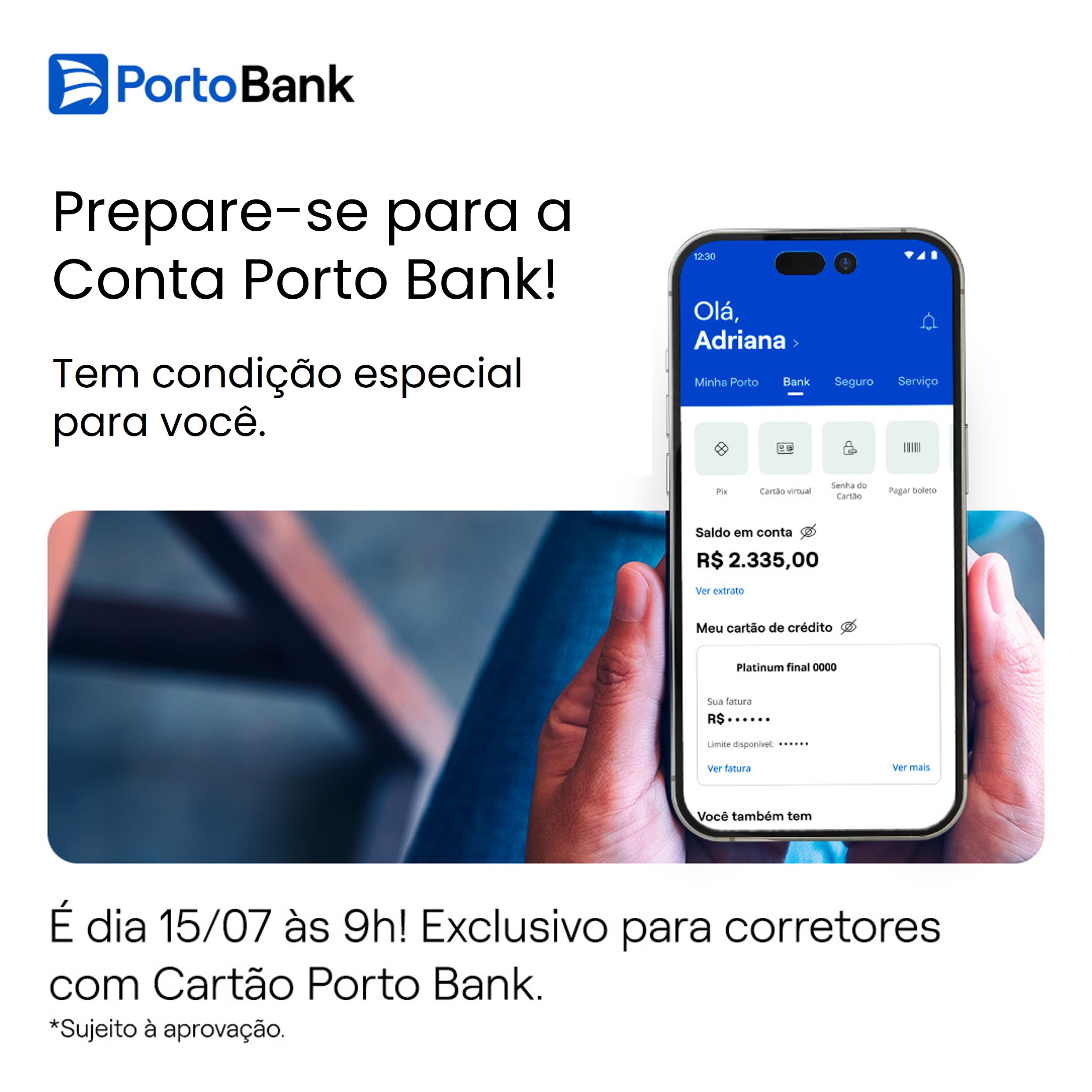 Lançada a conta digital Porto Bank para corretores