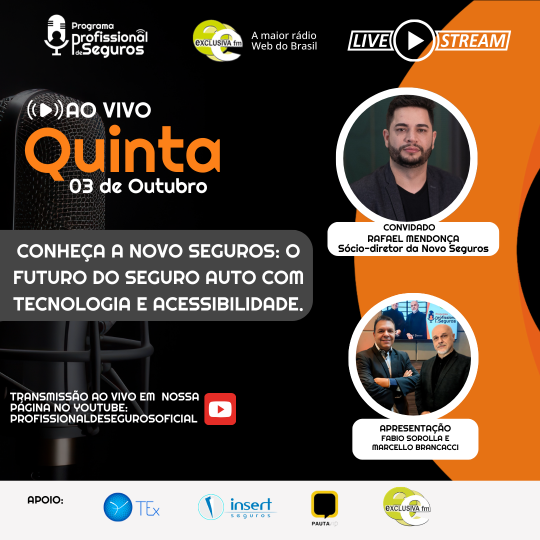 ‘Transformações do seguro Auto’ será tema do programa Profissional de Seguros
