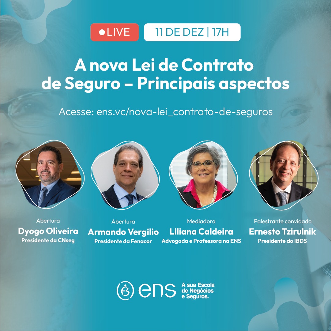 Lei do Contrato de Seguro é tema de live especial