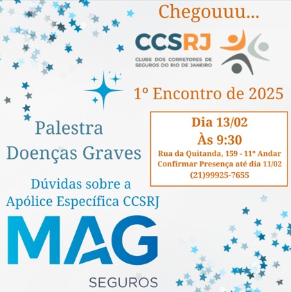 CCS-RJ inicia os eventos na nova sede, recebendo a MAG para um encontro