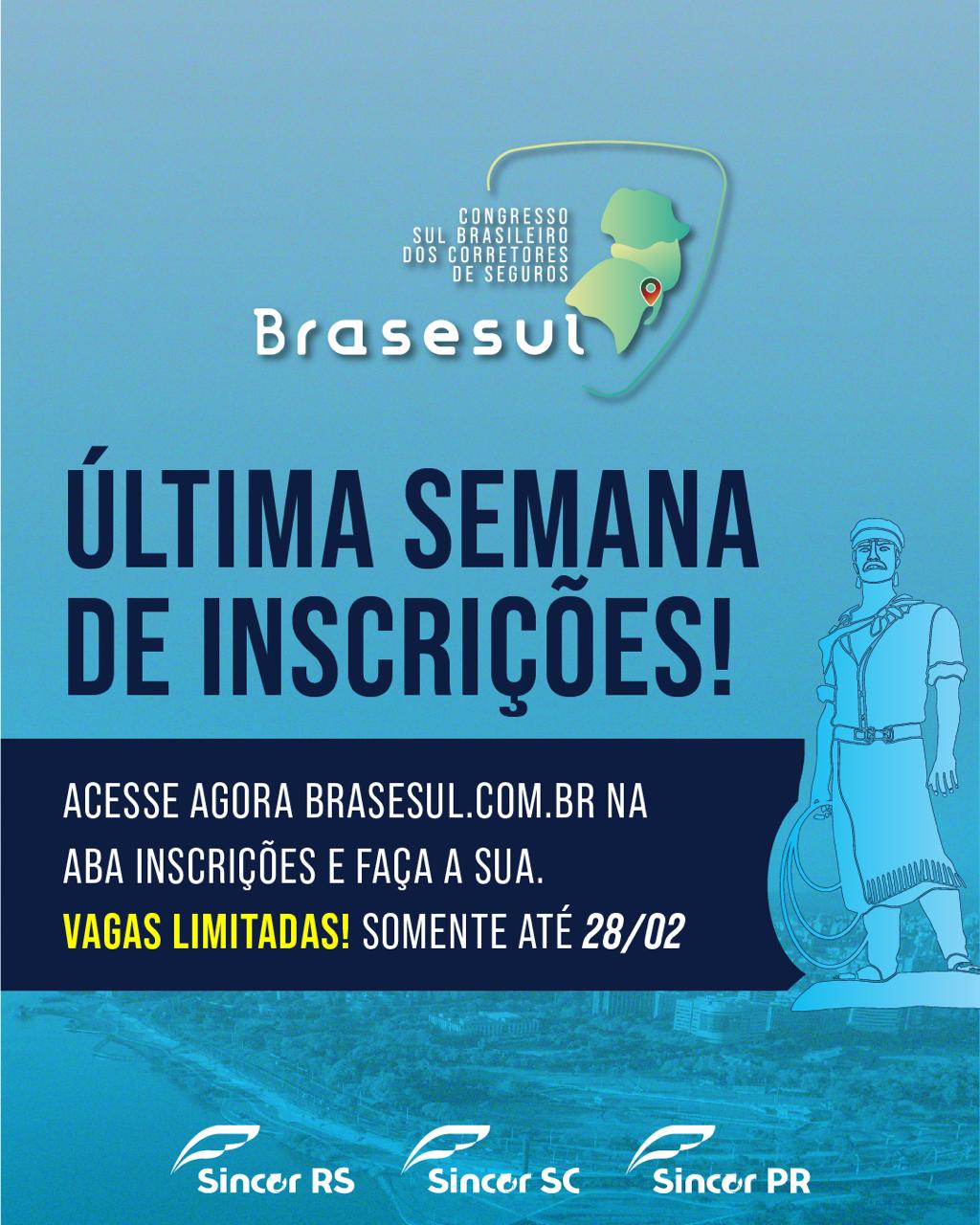 Última Semana de Inscrições!