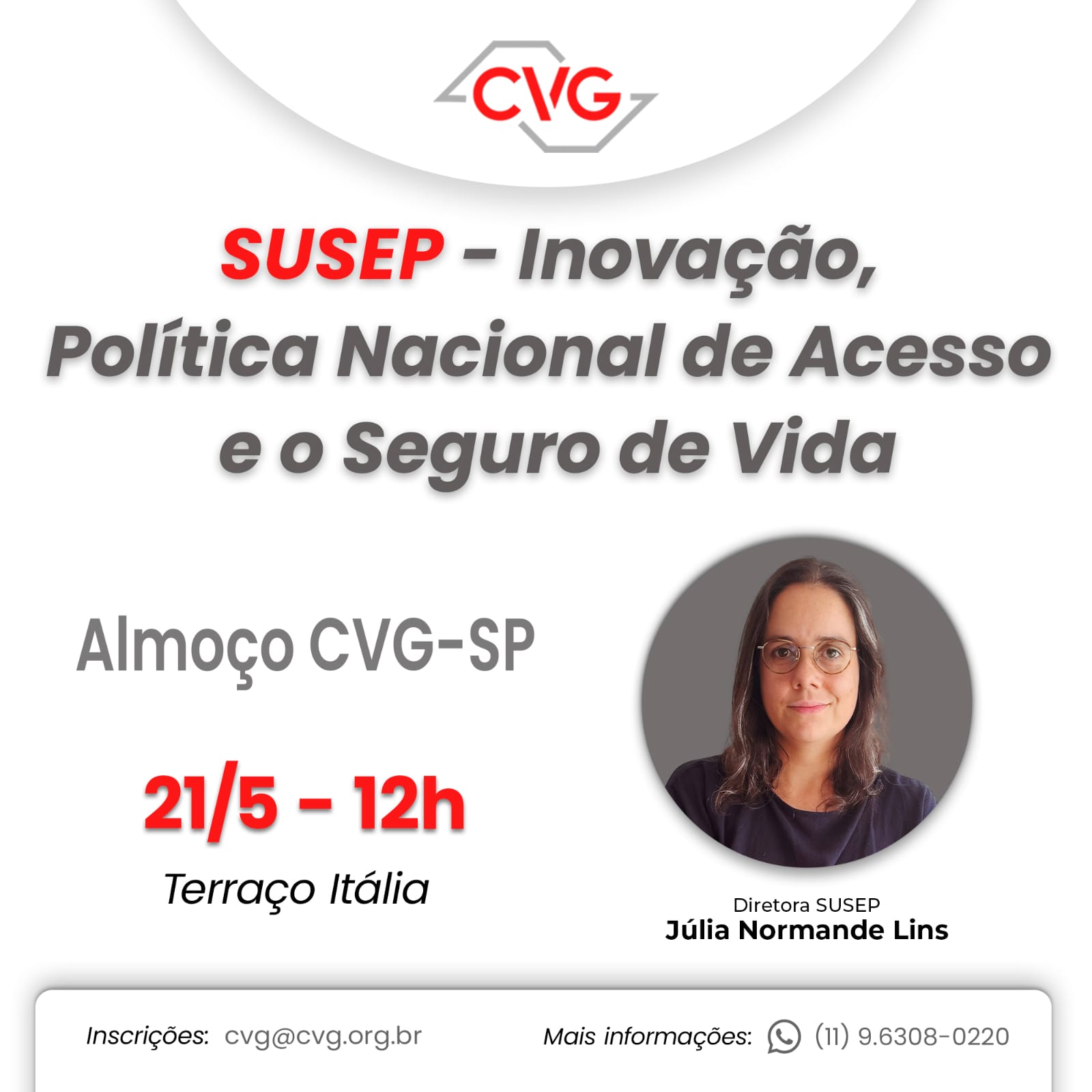 CVG-SP e Susep discutirão propostas para ampliar acesso ao seguro de pessoas