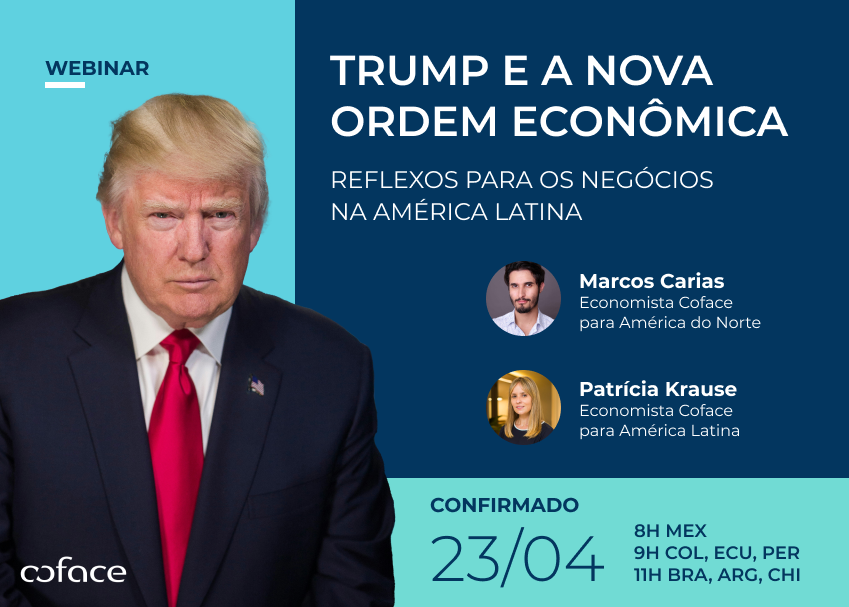 Economistas da Coface analisam impacto dos 100 dias do governo Trump na América Latina em webinar gratuito