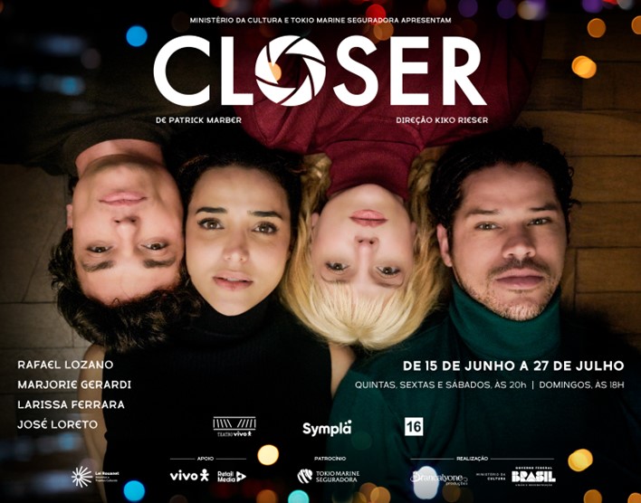 Tokio Marine patrocina montagem brasileira da peça Closer