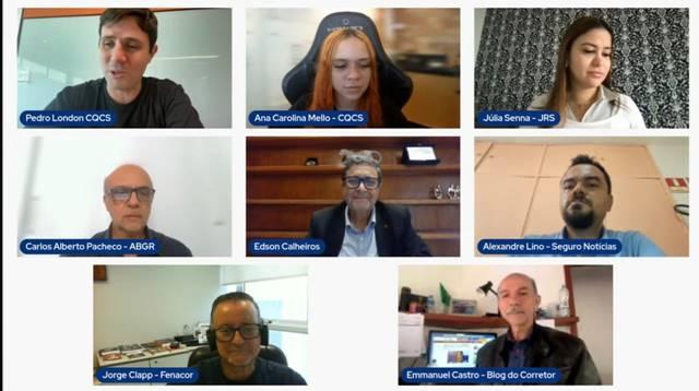 O presidente da BVIX Seguradora, Edson Calheiros, foi o entrevistado da mesa redonda do CQCS