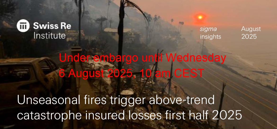 Tragédias nos EUA elevam perdas seguradas globais a US$ 80 bi